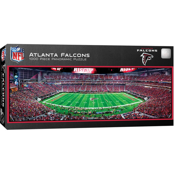 Atlanta Falcons - 1000 Piece Panoramic Jigsaw Puzzle - Center View - 757 Sports Collectibles