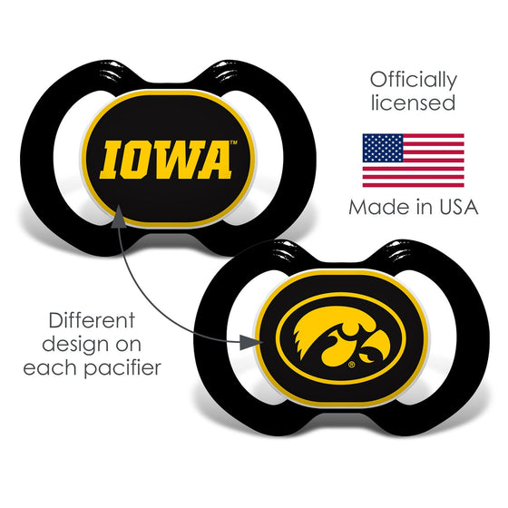 Iowa Hawkeyes - Pacifier 2-Pack - 757 Sports Collectibles