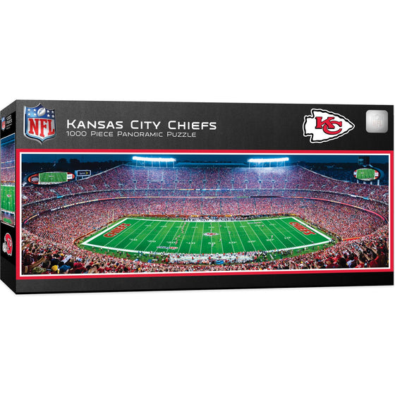 Kansas City Chiefs - 1000 Piece Panoramic Jigsaw Puzzle - Center View - 757 Sports Collectibles