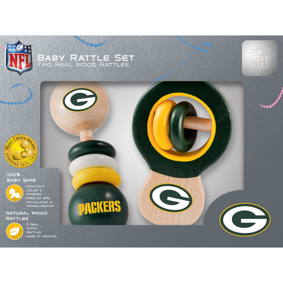 Green Bay Packers - Baby Rattles 2-Pack - 757 Sports Collectibles