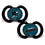 San Jose Sharks - Pacifier 2-Pack - 757 Sports Collectibles