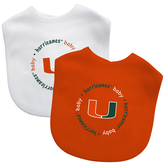 Miami Hurricanes - Baby Bibs 2-Pack - 757 Sports Collectibles