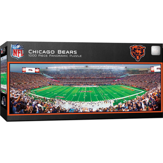 Chicago Bears - 1000 Piece Panoramic Jigsaw Puzzle - Center View - 757 Sports Collectibles