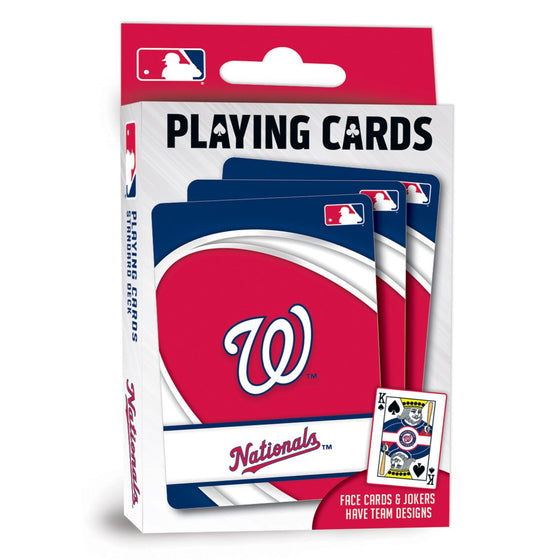 Washington Nationals Playing Cards - 54 Card Deck - 757 Sports Collectibles