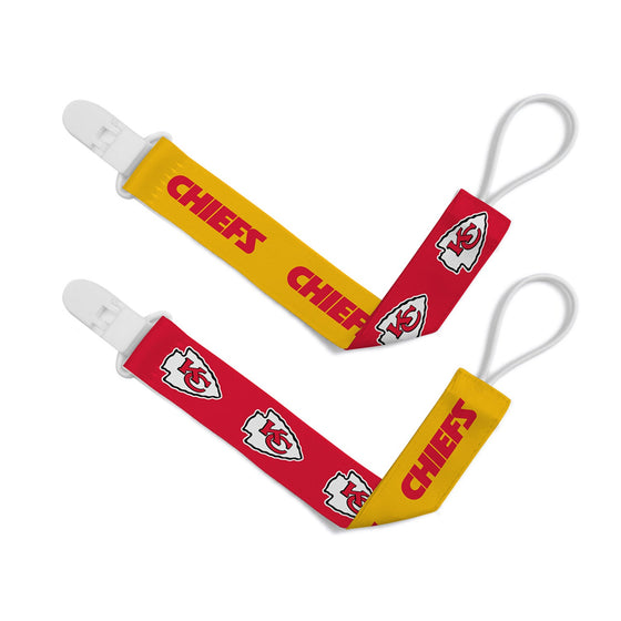 Kansas City Chiefs - Pacifier Clip 2-Pack - 757 Sports Collectibles
