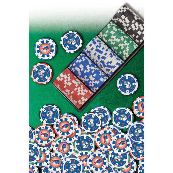 Buffalo Bills 100 Piece Poker Chips - 757 Sports Collectibles