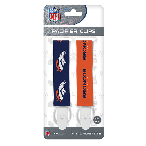 Denver Broncos - Pacifier Clip 2-Pack - 757 Sports Collectibles
