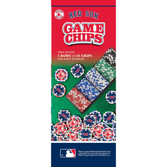 Boston Red Sox 100 Piece Poker Chips - 757 Sports Collectibles