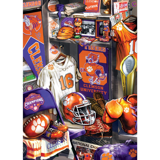 Clemson Tigers - Locker Room 500 Piece Jigsaw Puzzle - 757 Sports Collectibles