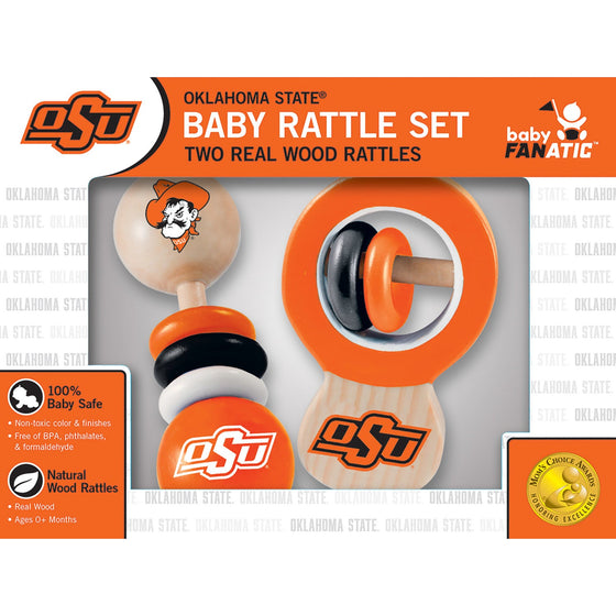 Oklahoma State Cowboys - Baby Rattles 2-Pack - 757 Sports Collectibles