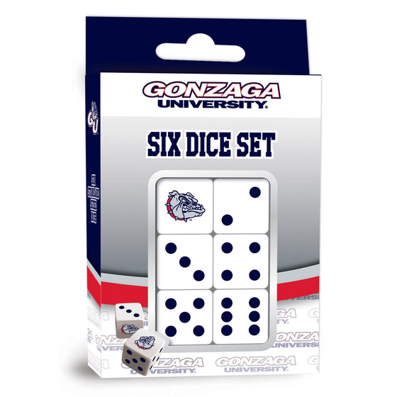 Gonzaga Bulldogs Dice Set - 757 Sports Collectibles