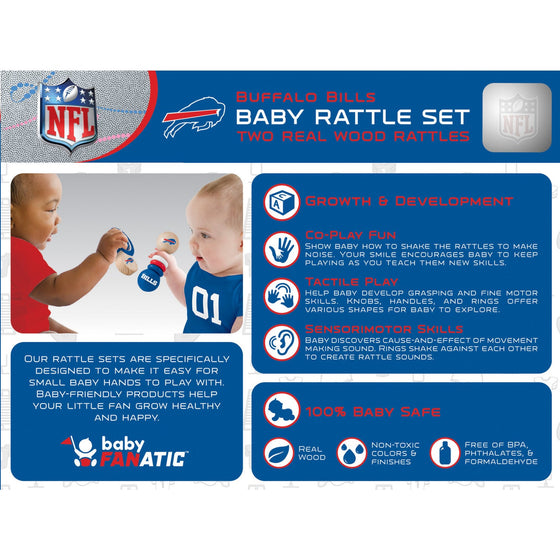Buffalo Bills - Baby Rattles 2-Pack - 757 Sports Collectibles