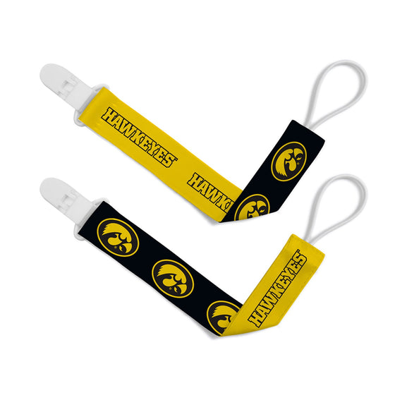 Iowa Hawkeyes - Pacifier Clip 2-Pack - 757 Sports Collectibles