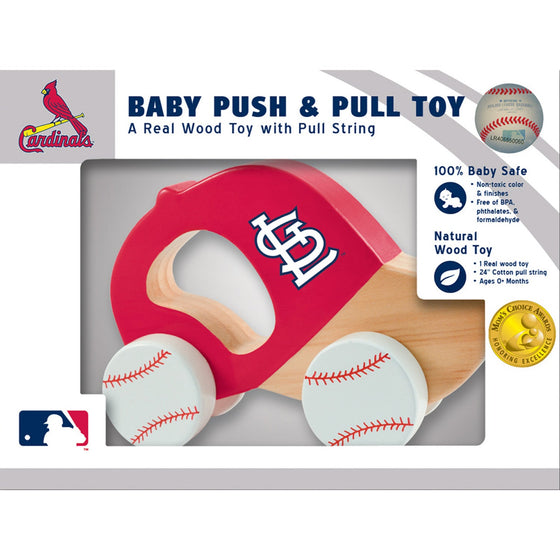 St. Louis Cardinals - Push & Pull Baby Toy - 757 Sports Collectibles