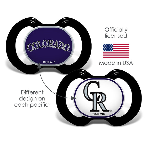 Colorado Rockies - Pacifier 2-Pack - 757 Sports Collectibles