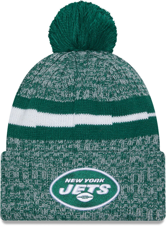 New York Jets New Era NFL 2023 Sideline Sport Knit Bobble Hat - 757 Sports Collectibles