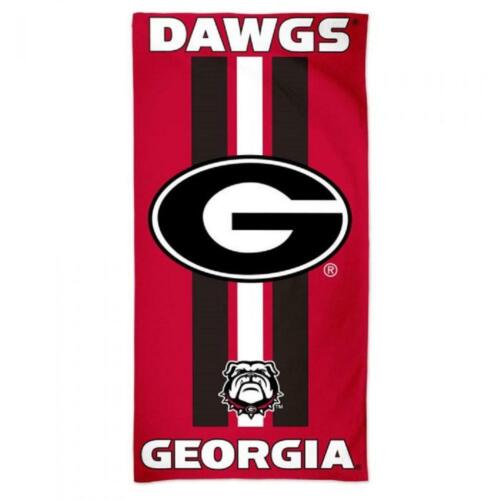 WinCraft Georgia Bulldogs 30" x 60" Striped Logo Beach Towel - 757 Sports Collectibles