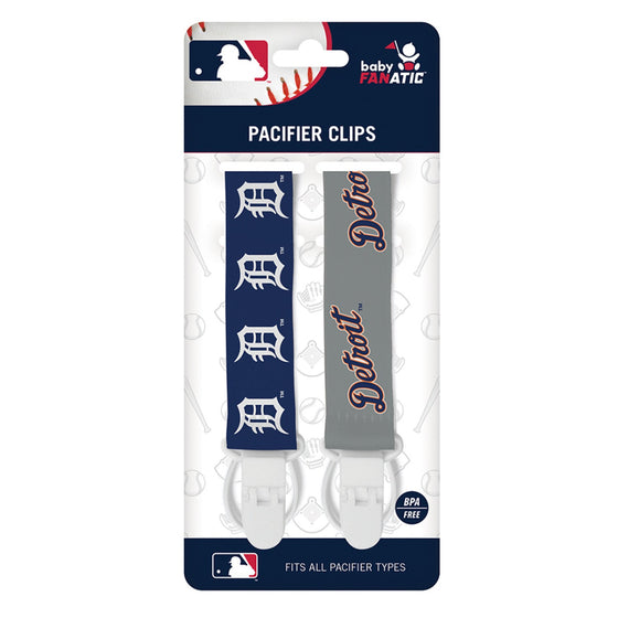 Detroit Tigers - Pacifier Clip 2-Pack - 757 Sports Collectibles