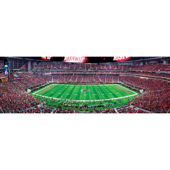 Atlanta Falcons - 1000 Piece Panoramic Jigsaw Puzzle - Center View - 757 Sports Collectibles