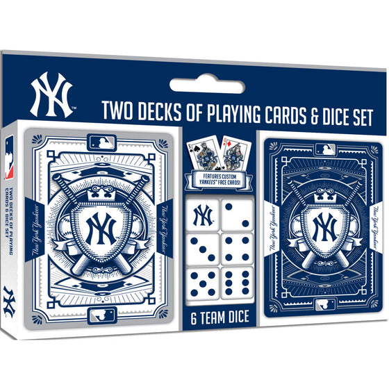 New York Yankees - 2-Pack Playing Cards & Dice Set - 757 Sports Collectibles