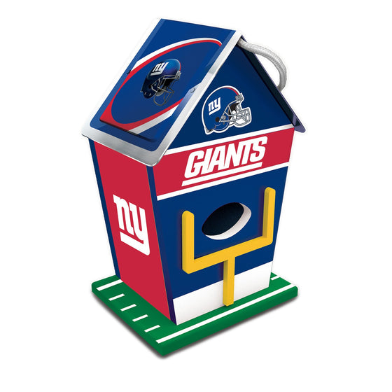 NFL Painted Birdhouse - New York Giants - 757 Sports Collectibles