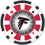 Atlanta Falcons 100 Piece Poker Chips - 757 Sports Collectibles
