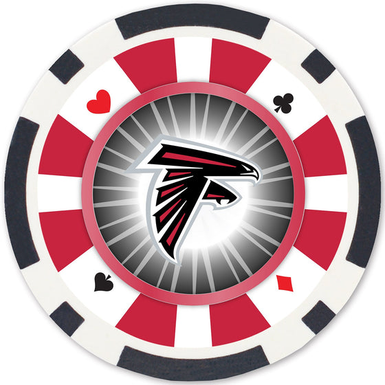 Atlanta Falcons 100 Piece Poker Chips - 757 Sports Collectibles