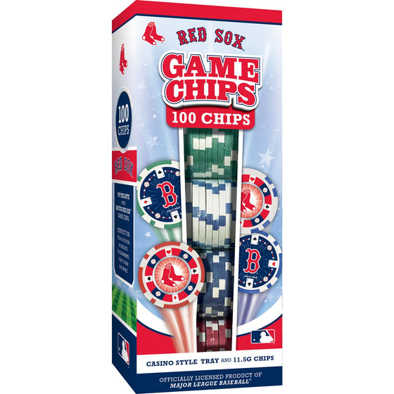 Boston Red Sox 100 Piece Poker Chips - 757 Sports Collectibles