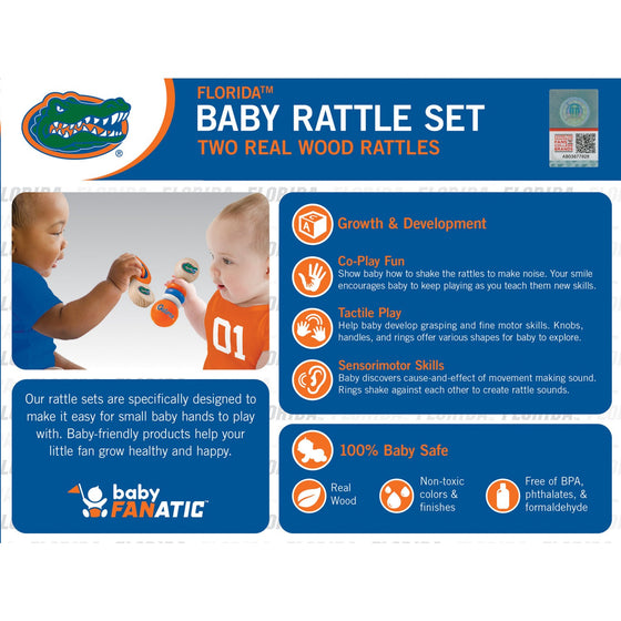 Florida Gators - Baby Rattles 2-Pack - 757 Sports Collectibles