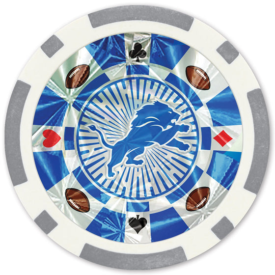Detroit Lions 20 Piece Poker Chips - 757 Sports Collectibles