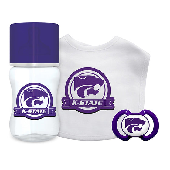 Kansas State Wildcats - 3-Piece Baby Gift Set - 757 Sports Collectibles