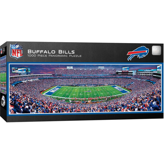 Buffalo Bills - 1000 Piece Panoramic Jigsaw Puzzle - Center View - 757 Sports Collectibles