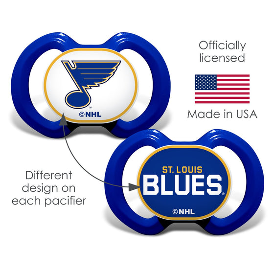 St. Louis Blues - Pacifier 2-Pack - 757 Sports Collectibles