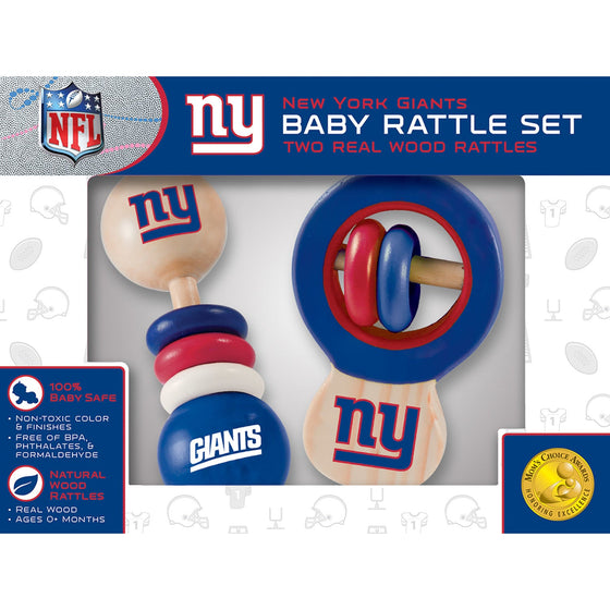 New York Giants - Baby Rattles 2-Pack - 757 Sports Collectibles