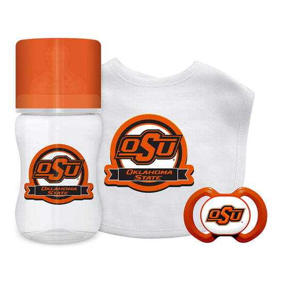 Oklahoma State Cowboys - 3-Piece Baby Gift Set - 757 Sports Collectibles