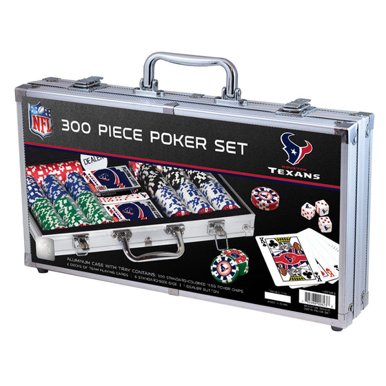 Houston Texans 300 Piece Poker Set - 757 Sports Collectibles