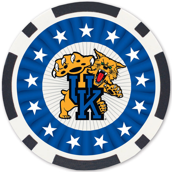 Kentucky Wildcats 100 Piece Poker Chips - 757 Sports Collectibles