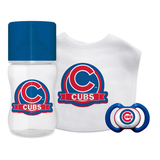 Chicago Cubs - 3-Piece Baby Gift Set - 757 Sports Collectibles