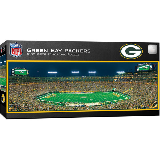 Green Bay Packers - 1000 Piece Panoramic Jigsaw Puzzle - Center View - 757 Sports Collectibles
