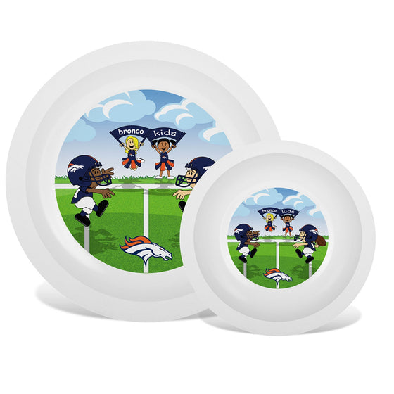Denver Broncos - Baby Plate & Bowl Set - 757 Sports Collectibles