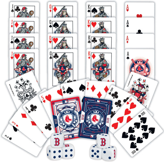 Boston Red Sox - 2-Pack Playing Cards & Dice Set - 757 Sports Collectibles