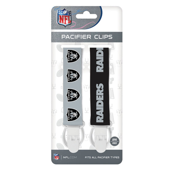 Las Vegas Raiders - Pacifier Clip 2-Pack - 757 Sports Collectibles