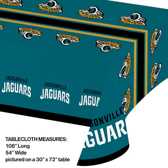 Jacksonville Jaguars Plastic Table Cover, 54" X 102" - 757 Sports Collectibles