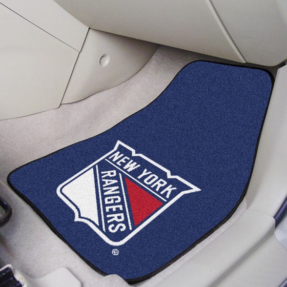 New York Rangers Carpet Car Mat Set