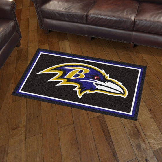 Baltimore Ravens 3'x5' Plush Rug