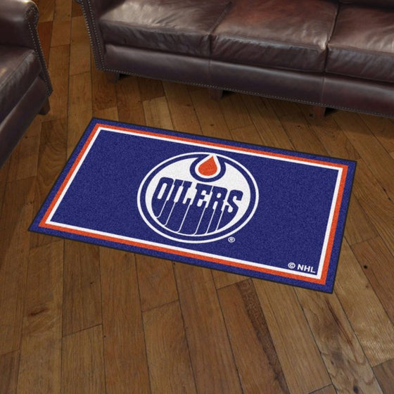Edmonton Oilers 3'x5' Plush Rug