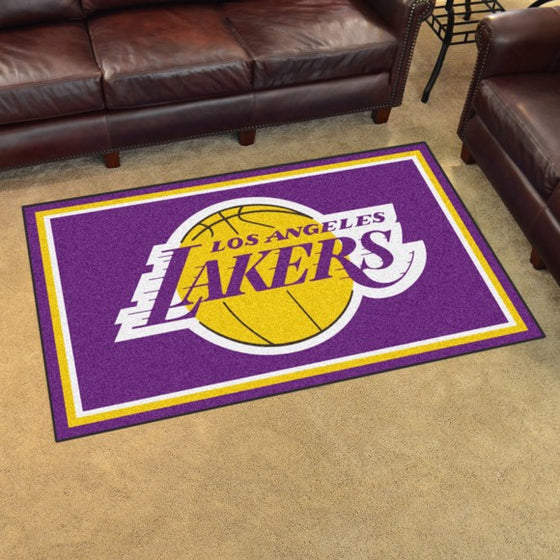 Los Angeles Lakers 4'x6' Plush Rug