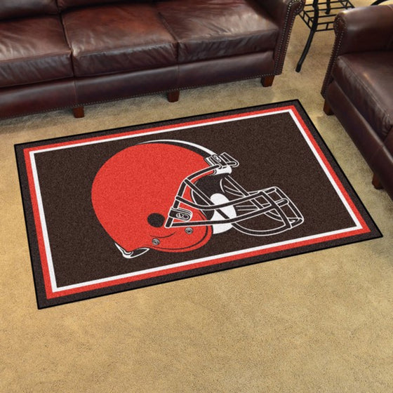 Cleveland Browns 4'x6' Plush Rug