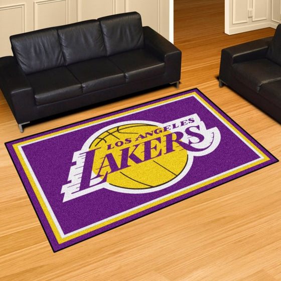 Los Angeles Lakers 8'x10' Plush Rug