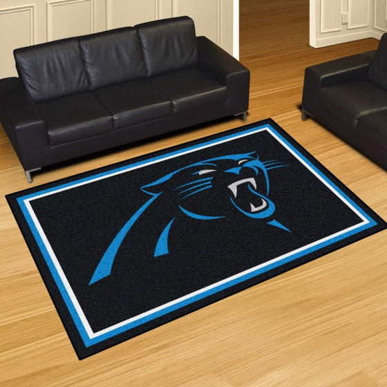 Carolina Panthers 8'x10' Plush Rug